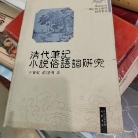汉语史与中国古典文献学研究丛书：清代笔记小说俗语词研究