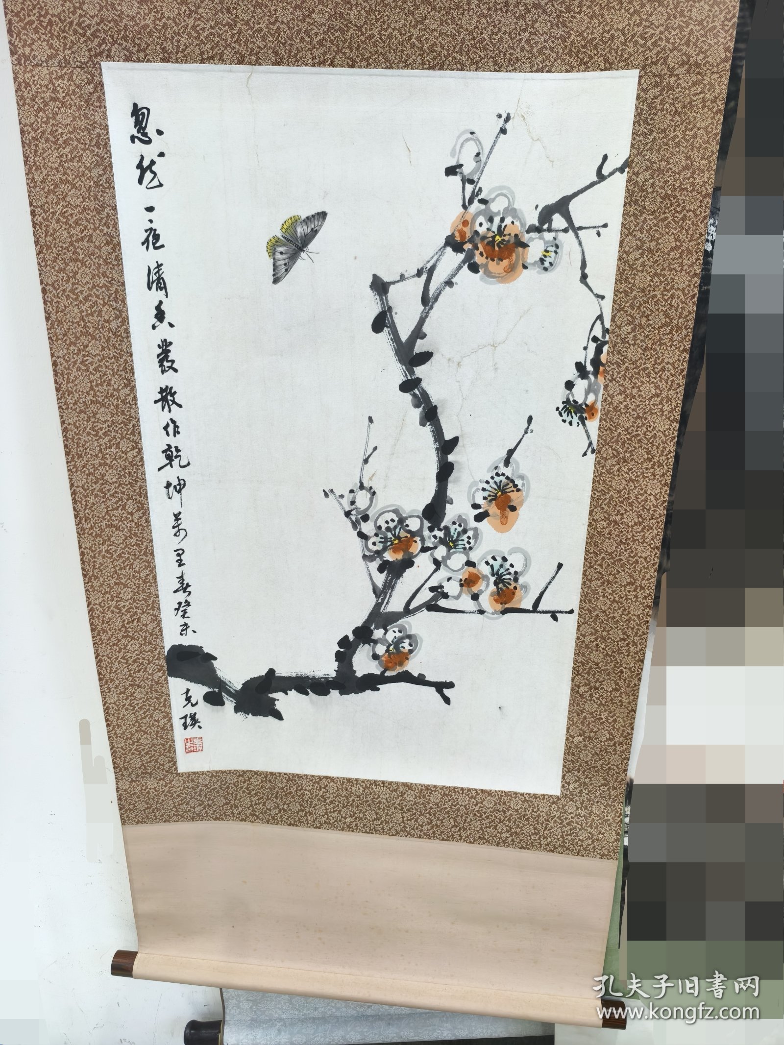 李克瑛国画纯手绘原装老裱