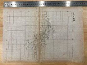 清代木刻地图*湖北省汉阳府舆图【抗日名城】（千总、把总、塘、汎、铺、关、堡、渡、寺等）