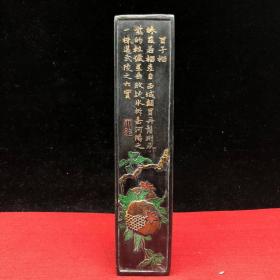 墨块 墨锭 百子榴
【尺寸】5*22.5cm(手工测量略有误差)
【重量】535g