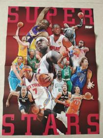 国外篮球海报 nba球星 科比 詹姆斯 群星 双面海报