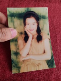 大辫子美女 老照片八十年代九十年代彩色相片像片