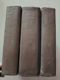 PHYSIOLOGY AND BIOCHEMISTRY OF BACTERIA 英文原版 《细菌的生理学和生物化学》 1930 年布面精裝小16開 全三冊 厚重本 三冊厚達16CM， 美國出品，保存較好