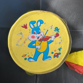 老玩具 铁皮手鼓
