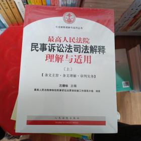 最高人民法院民事诉讼法司法解释理解与适用