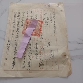 手抄1954年中国专卖事业宣城批发部通知F9015