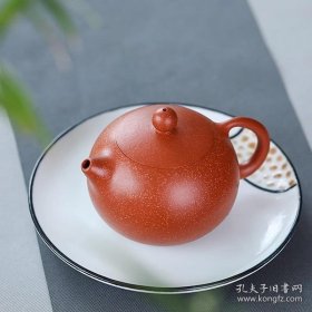 名家手制龙血砂西施壶茶壶 黄龙山原矿紫砂壶 家用茶具 容量：220毫升