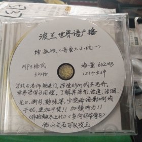 世界语资料:波兰世界语广播光盘。mP3格式32kPt，海量:602MB，123个文件。增益版！