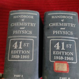 Handbook of Chemistry and Physics, 41St Edition (1959-1960)_【全二册】