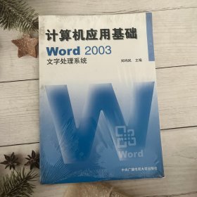 计算机应用基础：w0rd 2003文字处理系统