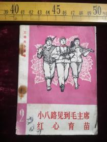 早期印本，小八路见到毛主席、红心育苗，陕西人民出版社