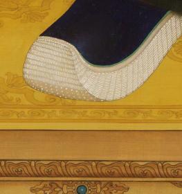 乾隆皇帝朝服像轴（清 佚名）。最大可做150*200.79厘米（原图182.5*244.3厘米）。宣纸艺术微喷复制。