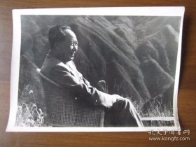 李进（江青）拍摄1958年毛主席在庐山，七十年代新华社洗印照片