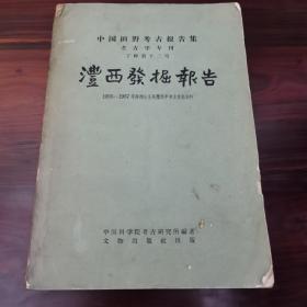 灃西发掘报告（1955-1957年，陕西长安县，澧西乡考古发掘资料）附图版110页