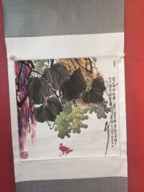 北京湖社画会会长著名画家王挥春与弟子合作作品