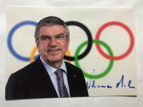 国际奥委会主席 体育 奥运会 托马斯巴赫 官方纪念品 卡片 签名 现货