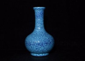 清乾隆炉钧釉赏瓶，高24.5×15.5厘米
