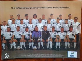 九六年德国拜仁慕尼黑全家福压膜大海报，老物件看好再拍售出不退不换。