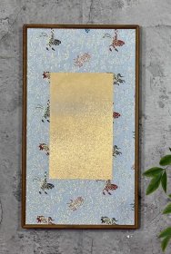 古纸装裱实木画框  日本纸张  日本材料  黄檀木画框
