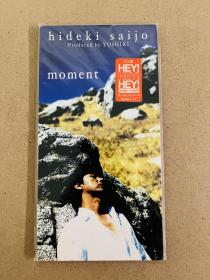 林佳树Yoshiki西城秀树CD瞬间Moment正品JP日版8CM 一代偶像西城秀树与传奇乐队X Japan队长Yoshiki合作歌曲Moment瞬间 绝版8CM日版CD 全新未拆 非常稀有！