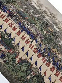 张廷彦 崇庆皇太后万寿庆典图卷。纸本大小44.1*1779.72厘米。宣纸复制品。