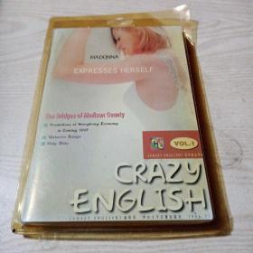 磁带疯狂英语CrazyEnglishVoL1(1本书+1盘磁带)