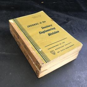 PROCEEDINGS OF THE ASCE JOURNAL OF THE SANITARY ENGINEERING DIVISION 95 SA1-3 1969 2-6 +95 4-6  1969  8-12 （卫生工程学报》论文集）月刊合订本  2本合售英文版