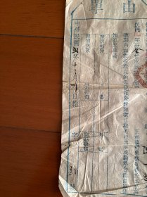 民国早期余姚县执照由单一份