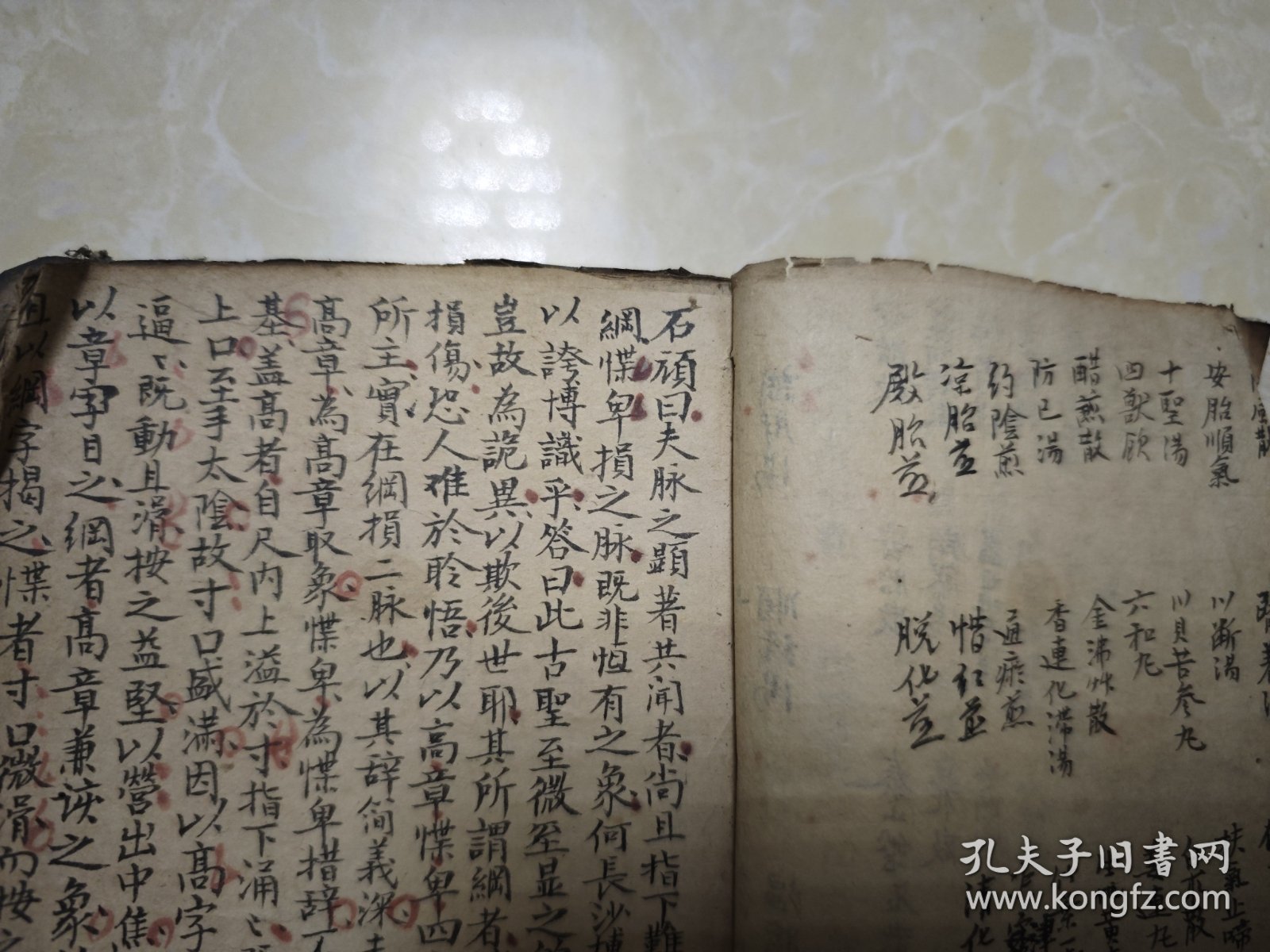 义仁堂岳楼氏线装毛笔精写《目案》一厚册102个筒子页200多面