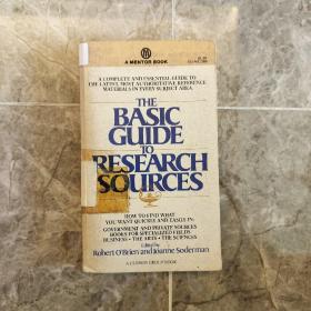 The Basic Guide to Research Sources