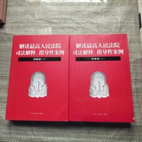 解读最高人民法院司法解释-解读最高人民法院司法解释、指导性案例（刑事卷）