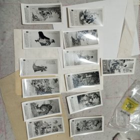 年历片——1980年全年照片式年历片13张合售