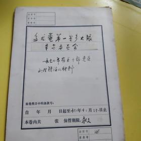 1970年乌龙庵第一生产大队关于干部处理错误的材料