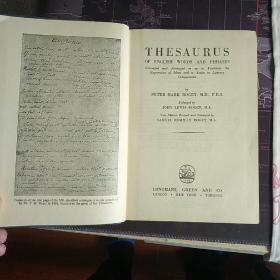 Roget's Thesaurus of English Words and Phrases