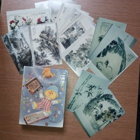 江西著名畫家黃本貴、漆伯麟、林峰、方學曉等作品照片一批55張合售