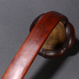 清 竹雕刻诗文如意