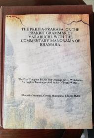 The Prkita- Prakasa: Or The Prakrit Grammar  Of Vararuchi