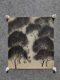 著名版画家李平凡老师作品保真出售