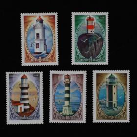 邮票 1984年远东诸海的灯塔5全 风景建筑专题外国邮票