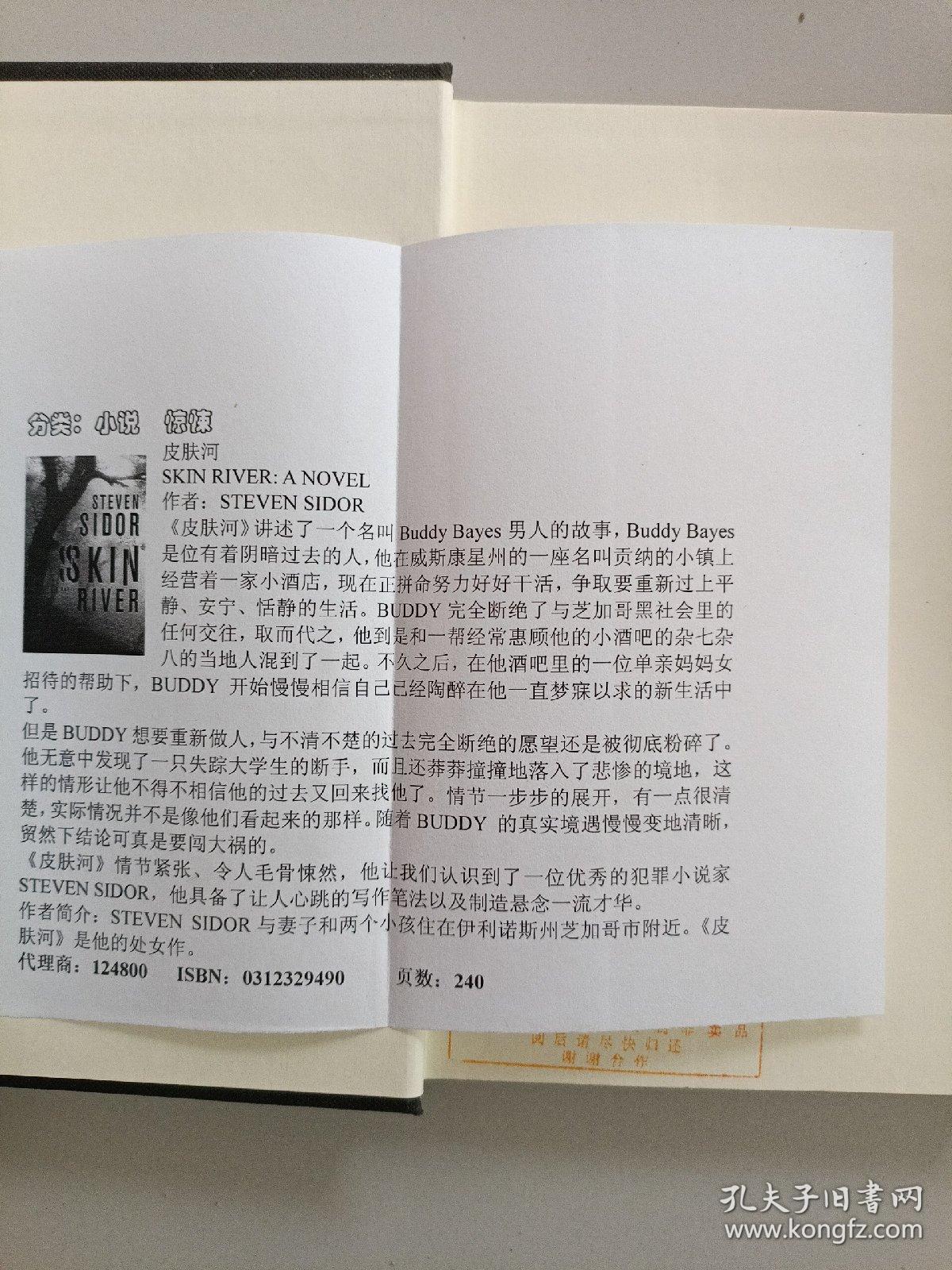 SKIN RIVER:A NOVEL(皮肤河）