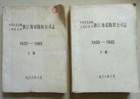 中国有色金属工业总公司浙江地质勘探公司志（1955-1985）【上下册】【包邮】