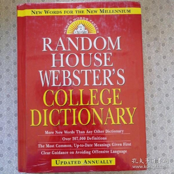 Random House Webster's College Dictinary   (Updated Annually)英语原版进口辞典