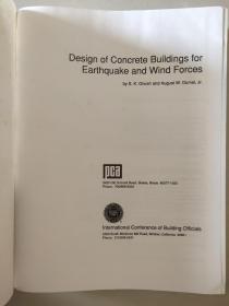 DESIGN of CONCRETE BUILDINGS for EARTHQUAKE & WIND FORCES  【混凝土建筑的抗震和抗风设计】 精装大16开 厚重本