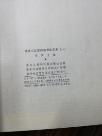 唐诗三百首四体书法艺术丛书:真草隶篆  1---13共13册合售