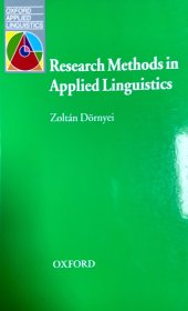 Research Methods in Applied Linguistics