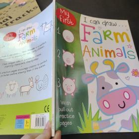 My first I can draw.. Farm Animals我第一次会画画。。农场动物（外文书）