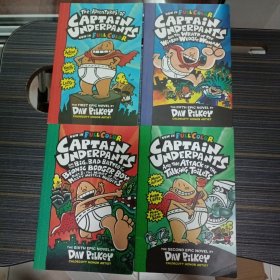 The the Adventures of Captain Underpants, Color Edition 内裤超人探险记，精裝全彩版 四本合售