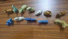 早期十二生肖瓷摆件一套（完好成套）