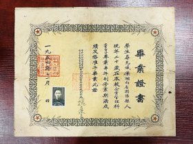 1954年中央人民政府重工业部有色金属工业管理局中南分局企业干部学校毕业证书
