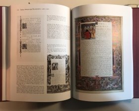【大英图书馆珍藏集】《手稿中的文艺复兴绘画》 英文，全集包括3部分-佛兰德斯文（1475-1550）、意大利文（1460-1560）和法文（1450-1530）泥金手稿中的绘画精品数百幅，半数以上为彩色作品；大开本23.5x31cm，烫金花纹红色布面外封，精致烫金图画红色布面书匣，品相极佳。